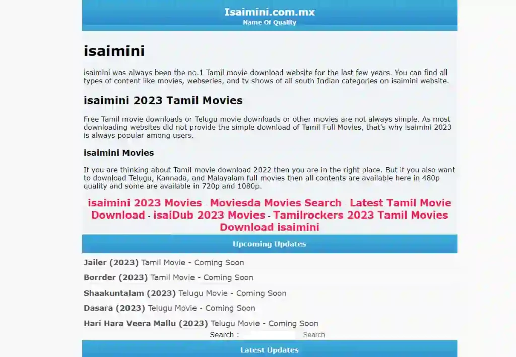 Isaimini Moviesda, Tamil Movies Download, Tamil Dubbed Movies, Moviesda.com, Moviesda.in, Isaimini.com, Isaimini.in